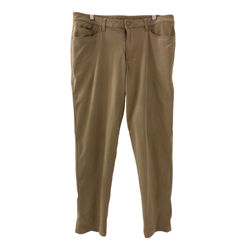 Lululemon Athletic Men's Khaki Tan ABC Pants Size 36 Workwear